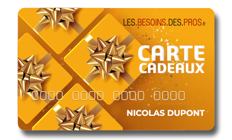 Carte cadeaux pour les professionels